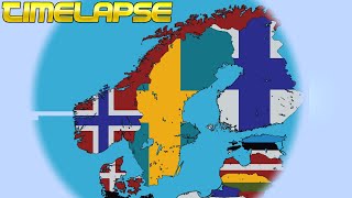 The Nordics  Huge Scale World Flag Map Part 9 Minecraft [upl. by Hui925]