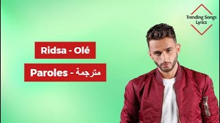 Ridsa  Olé Paroles مترجمة [upl. by Reginald487]