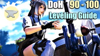 FFXIV Crafter Leveling 90  100 In 12 Minutes  DoH Guide [upl. by Yelrah]