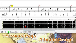 帝国少女  R Sound Design  ベース TAB Teikoku Shoujo  Bass [upl. by Yblek994]