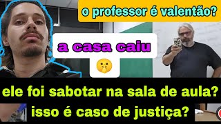 wilkerleao a casa caiu na sala de aula professor valentão cai pra cima bomba 💣 [upl. by Siseneg108]