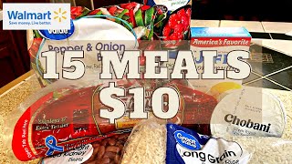 15 MEALS FOR 10  EXTREME BUDGET MEALS  CHEAP MEALS [upl. by Natsyrk]