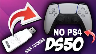 Como conectar controle PS5 no PS4  Dualsense  com DS50 pro [upl. by Siuqram]