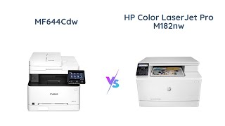 Color Laser Printer Comparison Canon MF644Cdw vs HP M182nw [upl. by Kristyn941]