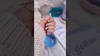 How To Apply Semicured Gel Nail Stickers  Gellae Tutorial [upl. by Custer]