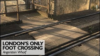 Londons Only Railway Foot Crossing [upl. by Yesak]