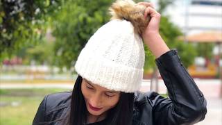 Tutorial gorro tejido con agujas circulares súper fácil  Chaska ♡ [upl. by Anesusa]