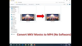 How to Convert MKV to MP4 Video Without Using Any Software [upl. by Adlin810]