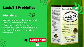 LactoBif Probiotics 530 Billion CFU from California Gold Nutrition [upl. by Nidak]