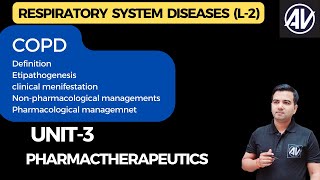 COPD Chronic bronchitis and Emphysema Pharmacotherapeutics [upl. by Maag849]