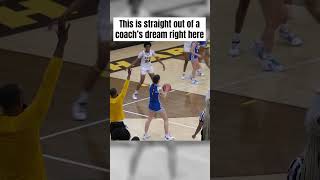 THIS IS STRAIGHT OUT OF A COACH’S DREAM highschoolbasketball basketballhighlights [upl. by Aniara]