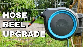 How to Install Gardena Retractable Hose Reel on 4quotx4quot [upl. by Inan928]