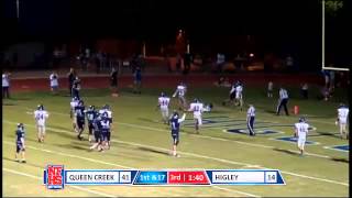 Higley 20 Bryce Gilbert 5 yd TD catch [upl. by Lerner]