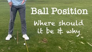 Ball Position Where it goes wrong amp How to keep it right [upl. by Arihas]