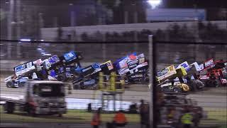 Start of the “A” Main for Sprintcars Avalon Raceway 232024until a first lap red light caution [upl. by Eta]