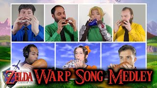 Zelda Ocarina of Time  Warp Song Medley on Ocarinas  Ocabanda [upl. by Wolfy]