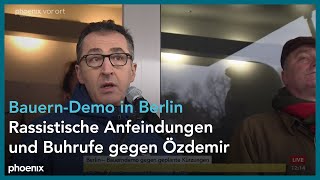 Cem Özdemir amp Joachim Rukwied zur Demonstration gegen die Erhöhung des Agrardieselpreises  181223 [upl. by Aharon]