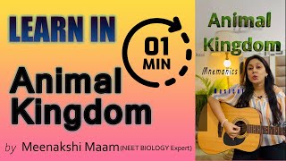 Animal Kingdom Musical Mnemonic  Learn List of Phylum in 1 min By Musical Mnemonic tricks [upl. by Adav927]