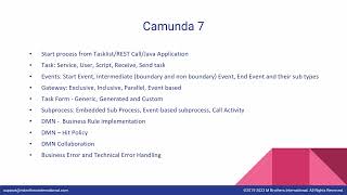 Camunda 7 or 8 Corporate Training  Individual  Public Batch [upl. by Peadar678]