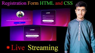 How To Create HTML amp CSS Registration Form  Simple Form  Zabiullah Technical Live [upl. by Regazzi60]