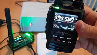 Yaesu FT3d with Openspot 3 and Allstar node on Hubnet and Fusion [upl. by Aeriell997]