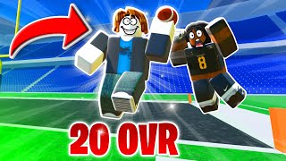 UNDERCOVER NOOB Takes Over ROBLOX ULTIMATE FOOTBALL [upl. by Aiket326]