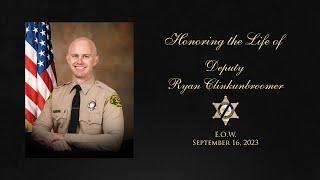 Funeral Services for Fallen Deputy Ryan Clinkunbroomer [upl. by Klinger762]