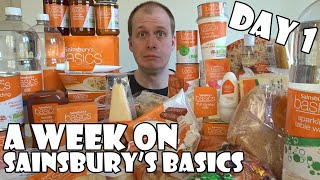 A Week On Sainsburys Basics DAY 1 [upl. by Autumn678]