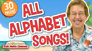 All APHABET Songs  30 MINUTES of Alphabet Songs  Jack Hartmann [upl. by Glaser681]