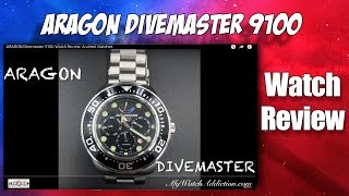 ARAGON Divemaster 9100 Watch Review Andriod Watches [upl. by Adnoved752]