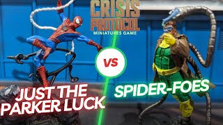 Just The Parker Luck Vs SpiderFoes  Ultimate Encounter  Marvel Crisis Protocol Battle Report 37 [upl. by Aden]