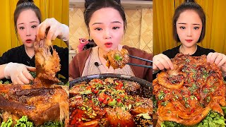 ASMR MUKBANG spicy Pork Bellly Soothing Sounds While Enjoying Delicious 먹방 모음이 팅쇼 리얼 사운드 346 [upl. by Eslehc]