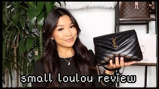 SAINT LAURENT SMALL LOULOU  UPDATE amp REVIEW  WHATS IN MY BAG [upl. by Iffar]