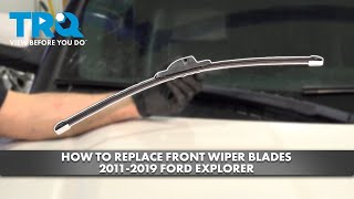 How to Replace Front Wiper Blades 20112019 Ford Explorer [upl. by Eioj]