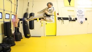 TAEKWONDO ADVANCED SIDE KICK TUTORIAL [upl. by Tj]