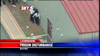 Dramatic Video From Sayre Prison Disturbance [upl. by Novad]