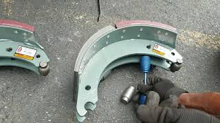 Air Brake Rear Shoe Replacement [upl. by Winni894]