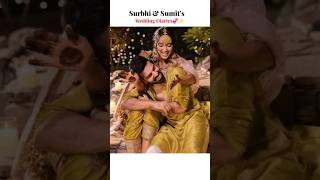 Naagin fame Surbhi amp Sumit’s Wedding Diaries 💞✨ naagin surbhijyoti wedding marriage viralshorts [upl. by Elboa]