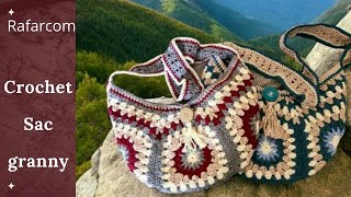 Droitiers Tuto Crochet Sac Granny 🔥le style de sac qui résiste au temps🔥indémodable crochet sac [upl. by Ahsael]