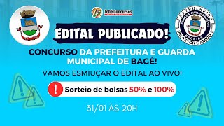 Atenção concurseiro Edital da Prefeitura de Bagé foi publicado [upl. by Griff]