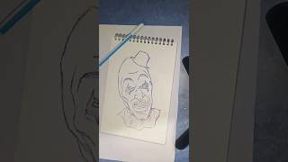 Art clown ☠️☠️💀🤡🤡🤡👽👽👽😈Terrifier art character sketch ✍️horrorstories viralvideo shortvideo [upl. by Eahsan]