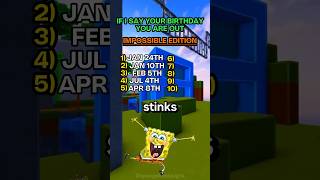 Did I guess your birthday 🎁❓ spongebob brainteaser shorts [upl. by Lilybelle]