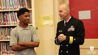 US Navy Admiral Visits Capitol Heights [upl. by Elynad]