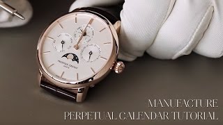 FREDERIQUE CONSTANT TUTORIAL ¦ THE SLIMLINE PERPETUAL CALENDAR MANUFACTURE [upl. by Ernie365]