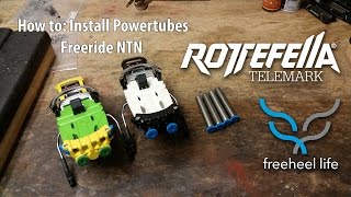 How to Install Powertubes  Rottefella Freeride NTN Telemark Binding [upl. by Sheppard]