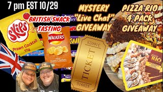 SMFFF Live Chat British Snack Tasting GIVEAWAYS [upl. by Nagoh]