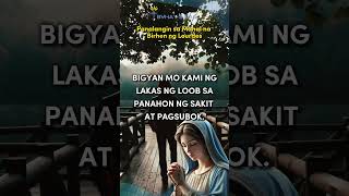 Panalangin sa Mahal na Birhen ng Lourdes 🙏 panalangin dailyprayer morningprayer [upl. by Elawalo]