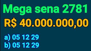 mega sena 2781 A região entre as dz 51 e 54 tem mostrado uma expansão será que o 55 está próximo [upl. by Yornek483]