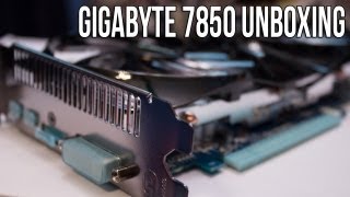 Gigabyte AMD Radeon HD 7850 Unboxing amp Overview [upl. by Sixel]