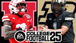 Nebraska at Purdue  Week 5 Simulation EA College Football 25 [upl. by Vivl]